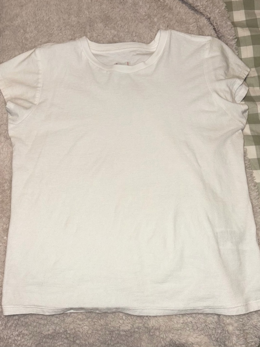 White Crew Neck T‑Shirt